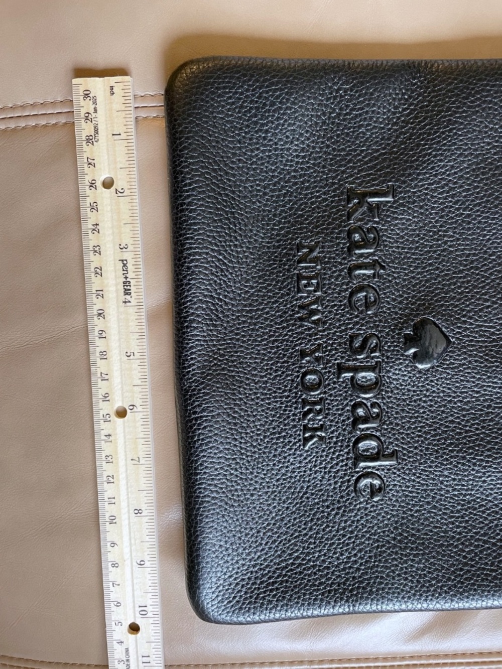 Kate Spade New York Black Leather Large Tassel Pouch / Clutch - Picture 8 of 8